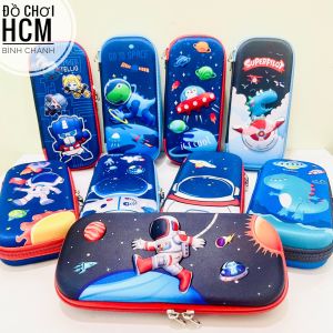 [3D HÌNH NỔI - RẤT ĐẸP] Hộp đựng bút in nổi 3D họa tiết hoạt hình rất dễ thương cho bé trai bé gái đựng viết bóp viết