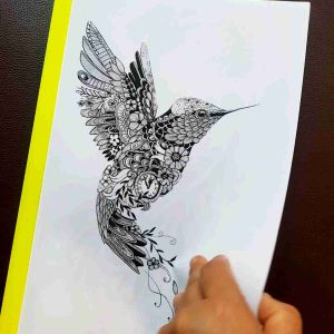 Tattoo เทดทูรอยสัก 1 ชุด 40 แผ่น แบบสักลาย ปีกนกเท่ห์ๆ