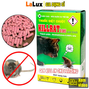 Thuốc Diệt Chuột Cực Hiệu Quả KILLRAT ( 40g x 2 gói ) - Thuốc Diệt Chuột Cực Mạnh Kẹo Diệt Chuột Thuốc Diệt Chuột Sinh Học An Toàn Khi Sử Dụng