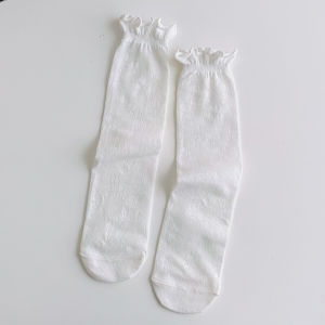 Nadines ถุงเท้าลูกไม้สีขาว แต่งลูกไม้ ถุงน่องญี่ปุ่น JK Lace สำหรับใส่หน้าร้อน