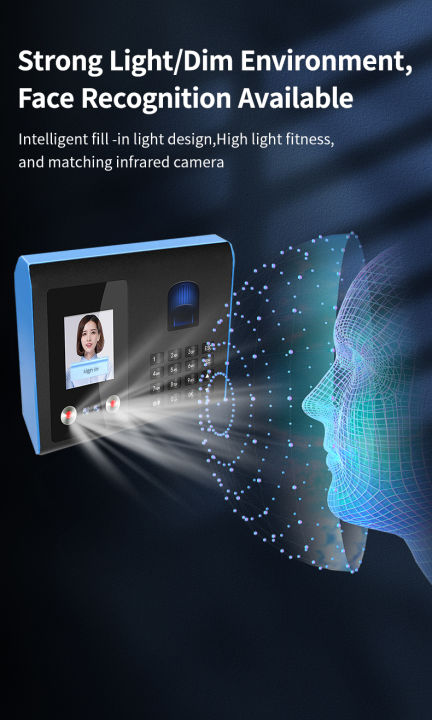 Attendance Machine Face Recognisation Fingerprint Password Recognition ...