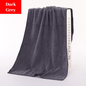 Thickened Towels 2Pcs Dirt-resistant Soft Durable Microfiber 35cm x 75cm Water Absorbent Towel for Salon/Bath Cotton Light Hair Dryer