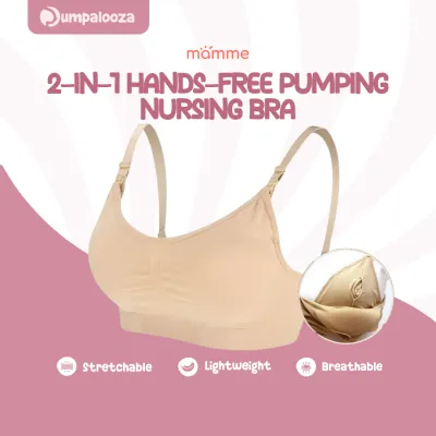 MAMME 2in1 Hands-free Pumping and Nursing Bra