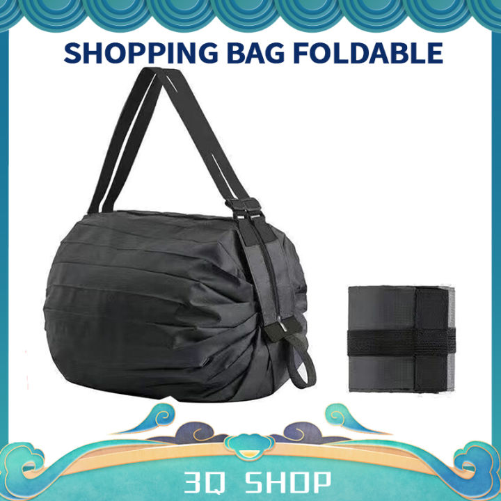 Portable shopping bag foldable easy to carry waterproof material