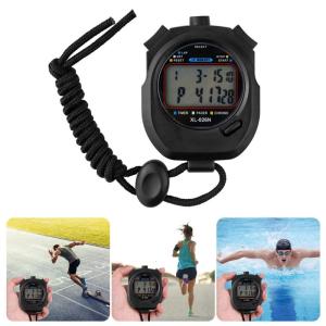 Professional Training Stopwatches Double Row Time Display 10 Event Recall Function Solid ABS Construction for Athletes