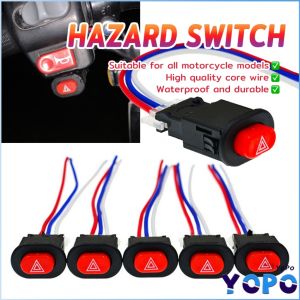 YoPo Universal Motorcycle Hazard Switch Double Flasher 1Pc