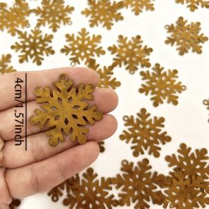 OWNNEW 10PCS Rusty Đồ trang trí treo Giáng sinh Cây thông Noel Bell Star  loại Đồ trang trí treo Mộc mạc Trang trí tự làm Trang trí cây thông Noel Ngày Lễ Giáng Sinh