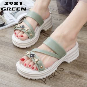 BARUU!!! (J) Sandal Karet Wanita  W2981 Import Sandal Wanita  Karet Import Sandal Wanita Karet  Sandal  Wanita Kekinian Import