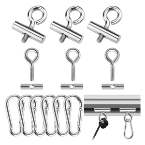 รางกันสาด12ล็อตสำหรับคาราวานความจุรับน้ำหนักได้มากปลายเบ็ดรางกันสาดสำหรับอุปกรณ์เต้นท์การตั้งแคมป์กลางแจ้ง