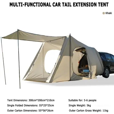 Mount Peak car trunk tent double-layer tent sunshade and rainproof suitable for SUVs pickup trucks and hatchbacks
