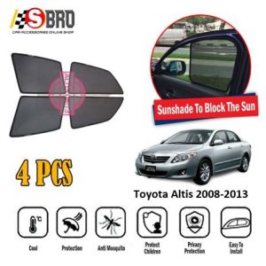 Toyota Altis 2008-2012 Magnetic Sunshade Car Anti-Glare Day Sunshade Strong Magnet 4pcs