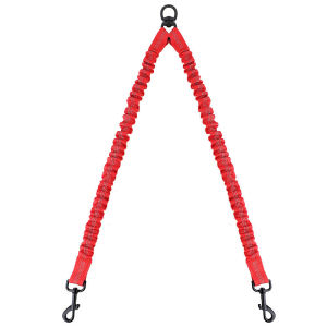 FCSentexin Dual Dog Leash No TangleLeashes Rope Shock Absorbing Elastic Nylon Lead Reflective for Double Two Small Medium Dogs