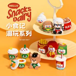 Fast Food Restaurant Cafe Cute Snacks Coffee Foodie 6030 / 6031 / 6032 Building Block Brick *Ready Stock*