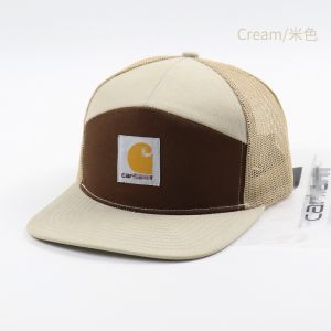 2023 Summer Mesh Cap Baseball Cap Sunshade Flat Brim Hat Breathable Mesh Hat