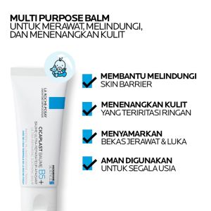 La Roche Posay Cicaplast B5+ 100ml Multi-Action Recovery Balm Gentle Soothing Treatment For Sensitive Dry Irritated Cracked Skin Non Irritating Malaysia Ready Stock