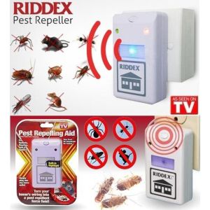 Pest Repelling Aid Riddex Plus Repeller/Alat Penghalau Nyamuk Serangga Tikus Berkesan 2 Pin Msia Plug