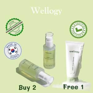 【NEW LAUNCH】🔥 WELLOGY 🔥BANANA SERUM 40ML X 2 【FREE】WELLOGY GREEN CICTRUS CLEANSER 100ML X 1