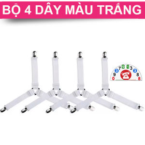 Combo 4 Kẹp Chặn Drap Trải Giường Phụ Kiện Giường Ngủ Chăn Gối Drap Đệm Kẹp Inox chống xê dịch ga trải giường