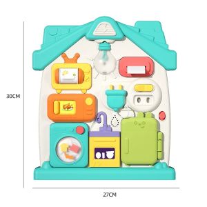 Baby Sensory Busy Board Montessori Toys Music Lights Switch Multifunction Travel Play Early Educational Activities Toy for Kids2026