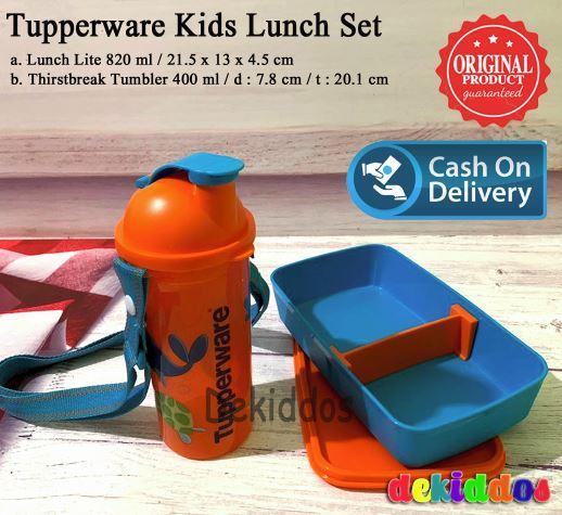 Tupperware Kids Lunch Set Kotak bekal dan tumbler promo Katalog