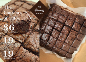 SELF COLLECTION at Kim Tian Road OR Pasir Ris Home Made Fudgy Moist Chocolate Chip Brownies Local SG Based