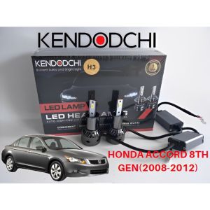 🔥READY STOCK🔥KENDODCHI 2Pcs H3 LED Car Headlight FOR HONDA ACCORD 8THGEN(2008-2012) product by Malaysia