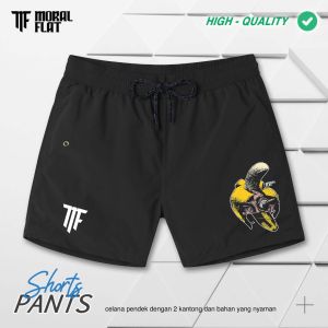 Moral Flat-Man Short-Celana Pendek-Celana Hitam - Kolor hitam-Velvet Underground Moral Flat-MF