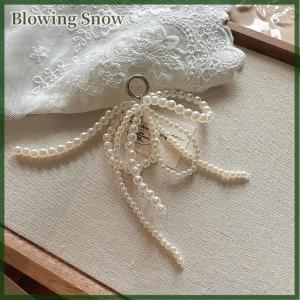 Blowing Handmade Shoes Clip Double Layered Bead Bowknot Charm Shoe Buckle Decoration Bag Pendant Bow Key Chain Accessories