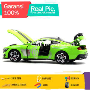 Diecast Miniatur Mainan Mobil Metal American Performance Vehicle American Muscle Coupe GT500 1/32 Bersuara Lampu LED