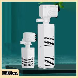 [Hilldora] 3 In 1 Aquarium Filter Pump Silent Fish Tank Submersible Air Oxygen Aerator Aquarium Air Pump Water Changer Pump Wave Maker