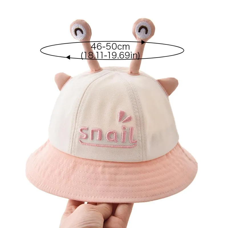 Cartoon Printing Baby Bucket Hat Cotton Breathable Kids Fisherman