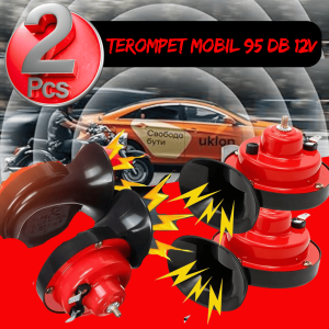 KING OTOHEROES 2 PCS Type R Klakson Keong Mobil dan motor super keras Air Horn 12V 60dB