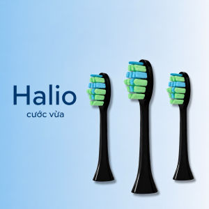 Set 3\5 đầu Halio Sonic SmartClean bàn chải đánh răng điện Lông Mềm Sạch sâu {sẵn kho giao nhanh]