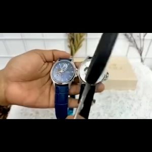 Jam tangan terbaru original O.M.J automatic kulit + crono aktif kaca safir anti air jam spesial jam tangan