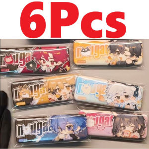 Link Click Merch Gift 6 Pcs Tin Badge Set Xia Fei Chibi Candy Bar Design Pin Anime Birthday Present For Friend Keepsake Idea