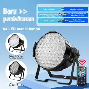 3W 60 lampu panggung led par full colour moving bead beam light disco Par Light 3W 54 Led Mini Par dmx 512- RGB Termasuk kawat