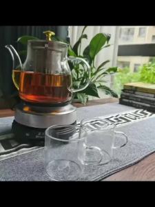煮茶器玻璃煮茶壶小电炉可保温养生家用烧水壶茶具茶汤花茶壶炖壶Cerek teh teko kaca dapur elektrik kecil boleh memanaskan badan kesihatan cerek isi rumah set teh sup teh teko bunga periuk rebus