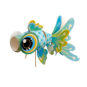 JMY DIY Lucky Goldfish Lantern Mid Autumn Festival Handmade Paper Craft Festival Decoration