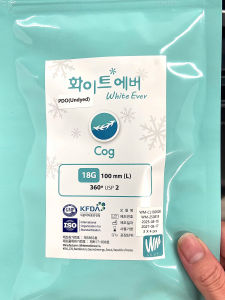 Chỉ thẩm mỹ chỉ nâng cơ White Cog L làm nâng cơ và thon gọn nọng cằm 1 bịch 12 sợi