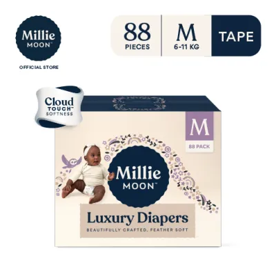 Millie Moon Luxury Tape Diaper 88s - Medium