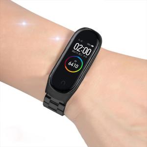 【Watch Strap】For Xiaomi Mi Band 10 Strap Metal Stainless Steel For Xiaomi mi band 10 9 8 7 6 5 Strap Wristbands Adjustable Pulseira Accessories