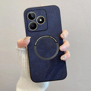 Promo Case Terbaru Realme C53 / C51 / C51S / Note 50 Softcase Luxury Magsafe Leather Magnetic