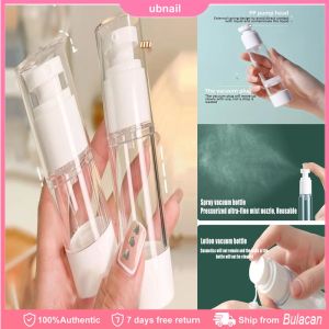 15/30/50/100ML Portable Vacuum Bottle Travel Pump Bottle Spray Refillable Acrylic Empty Lotion Bottle Cosmetic Container
