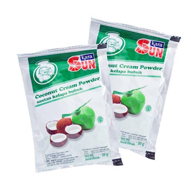 Makmur Abadi Kara Sun Coconut Cream Powder Santan Bubuk [20 g