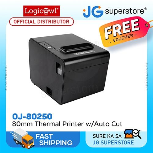 LogicOwl USB 80mm Thermal Receipt Printer POS System and Components