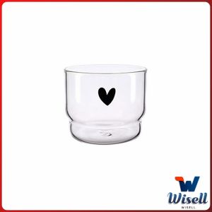 W.EL ถ้วยนม  ใส่เครื่องดื่มเย็น ๆ ถ้วยแก้วกาแฟ ใส่น้ำผลไม้ สกรีนภาพน่ารัก Glasses
