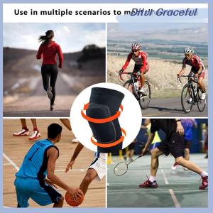 Ditur สนับเข่าสำหรับฝึกเต้นโยคะสนับเข่าผ้าฟองน้ำหนาป้องกันเข่า