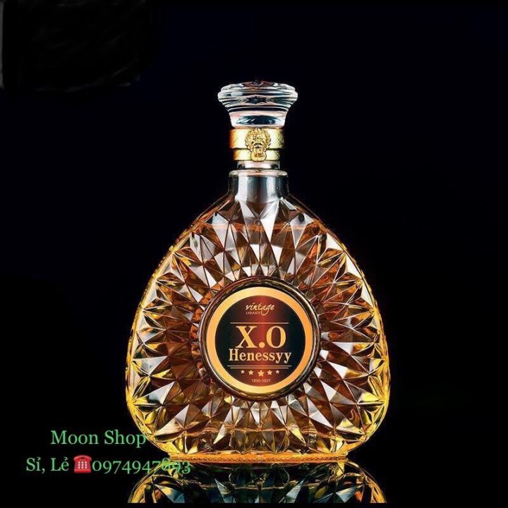 [ Đủ Tem ]Chai, Bình Đựng RƯỢu Thủy Tinh Đẹp Cao Cấp 750ml. Mẫu XO Tam ...