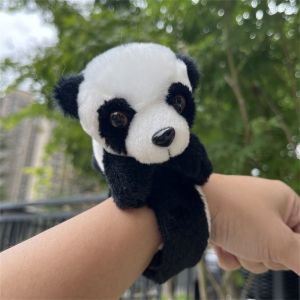 SIRENXI Vòng Tròn vỗ tay Vòng tay Thú nhồi bông Động vật rừng Hổ gấu trúc Vòng tay tát hoạt hình Quà tặng cho bữa tiệc Đồ chơi nhồi bông Đồ dùng cho bữa tiệc