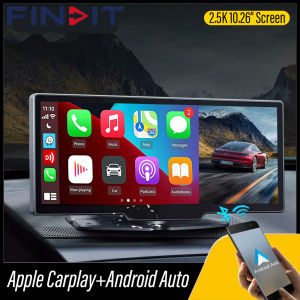 Findit 10.26 Inch Car DVR 4K/2K GPS Dash Cam Rearview Mirror Dashboard Dual Lens Camera Driving Recorder Support Carplay..